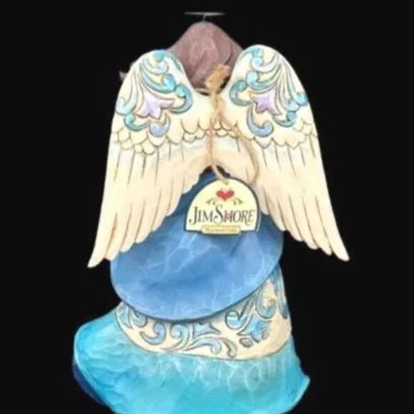 ENESCO Jim Shore "Wrapped in Holy Love" Nativity Angel Figurine Hartwood Creek - Picture 3 of 8